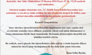 RİZE VALİLİĞİN’DEN LGS UYARISI…
