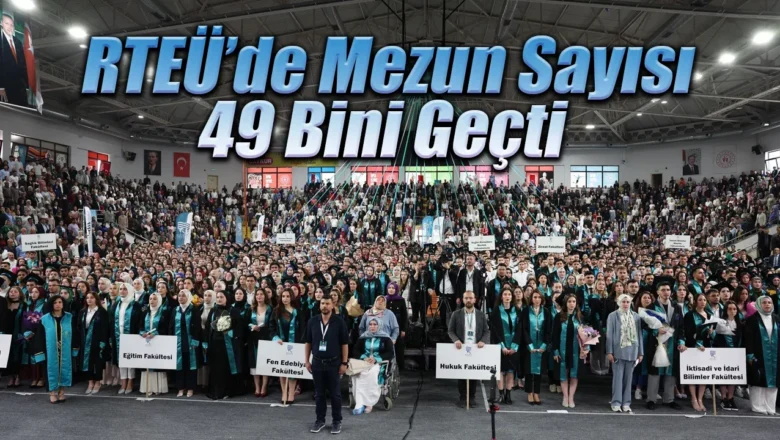  RTEÜ’de Mezun Sayısı 49 Bini Geçti.