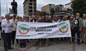 TÜM EMEKLİLERİN SENDİKASI RİZE-PAZAR MEYDANIN’DA BİR AÇIKLAMA YAPTI..