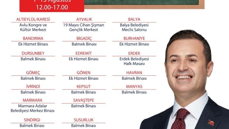  Ahmet Akın’dan 20 ilçede YKS tercih desteği – Birlik Haber Ajansı