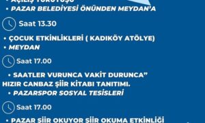 RİZE-PAZAR’DA BİR HAFTA SÜRECEK ŞENLİK YARIN (18.08.25) BAŞLIYOR..