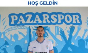 PAZARSPOR BİR FORVET TRANSFER ETTİ..