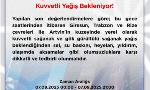 VALİLİK UYARDI…YAĞIŞ  GELİYOR…