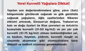 VALİLİKTEN KUVVETLİ YAĞIŞ UYARISI!