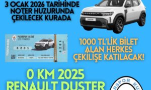 RİZE – PAZARSPOR DÜZENLEDİĞİ PİYANGO ÇEKİLİŞİN’DE,  0 KM 2025 MODEL OTOMOBİL HEDİYE EDİYOR.