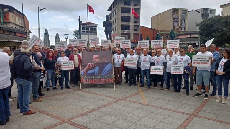  PAZAR’DA TURAN BOZACI ve 10 EKİM 2015 ‘DA HAYATINI KAYBEDENLER  ANILDI..