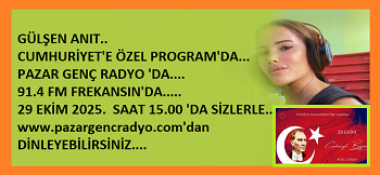 GÜLŞEN ANIT “CUMHURİYET ÖZEL PROGRAMIN ‘DA” GENÇ RADYO’DA CANLI YAYINDA…