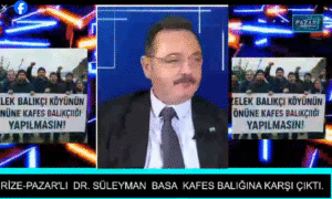 TİM-BİR GENEL BAŞKANI DR.SÜLEYMAN BASA RİZE-PAZAR ‘DA YAPILMASI PLANLANAN KAFES BALIKÇILIĞINA KARŞI ÇIKTI…