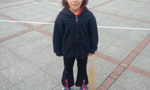 6 YAŞIN’DAKİ HANNE ÇATAN  PATEN İLE  DANS EDİYOR…