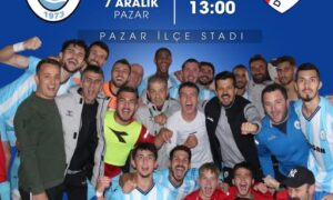 BUGÜN SAAT 13.00’DA PAZARSPOR’UMUZUN, PAZAR’DA MAÇI VAR….