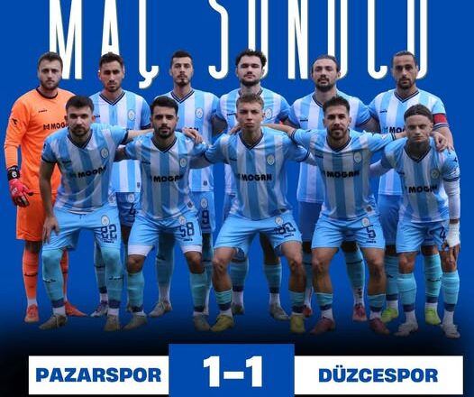  PAZARSPOR GALİBİYETİ  SON DAKİKA ‘DA KAÇIRDI..