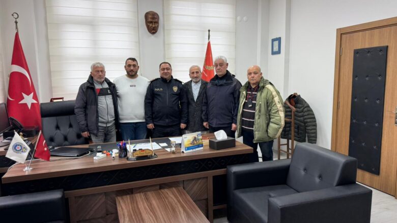  RİZE-PAZAR’A YENİ  ATANAN EMNİYET MÜDÜRÜNE ZİYARETTE BULUNDUK..