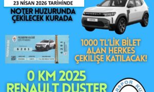 PAZARSPOR’UN EŞYA PİYANGOSU ÇEKİLİŞİ 23 NİSAN 2026 GÜNÜ YAPILACAK..