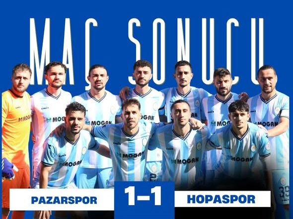  PAZAR’DA OYNANAN MAÇTA DOSTLUK KAZANDI…