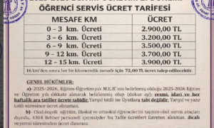 RİZE-PAZAR ‘DA ÖĞRENCİ TAŞIMA SERVİS ÜCRETLERİ AÇIKLANDI…