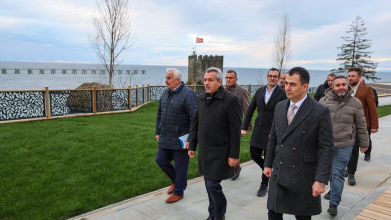  RİZE VALİSİ PAZAR KIZKALESİ TESİSLERİNDE İNCELEMELERDE BULUNDU.