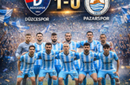 PAZARSPOR   PLAY- OFF’A  VEDA ETTİ…DEPLASMAN’DA DÜZCESPOR ‘A 1 -0 MAĞLUP OLDU..