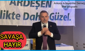 CHP RİZE  MİLLETVEKİLİ TAHSİN OCAKLI SAVAŞ HAKKINDA KONUŞTU….