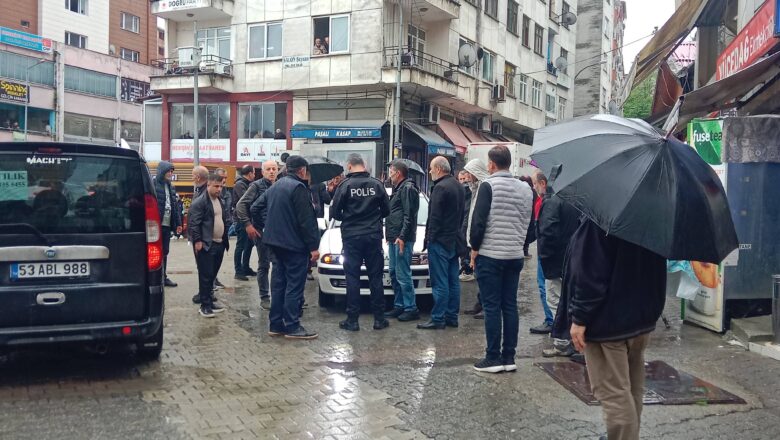  RİZE-PAZAR ÇARŞIBAŞI MEVKİ’DE KAZA..