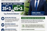 YALOVA RİZELİLER DERNEK BAŞKANI 2026 YILI İÇİN VERİLEN YAŞ ÇAY FİYATI HAKKIN’DA KONUŞTU..