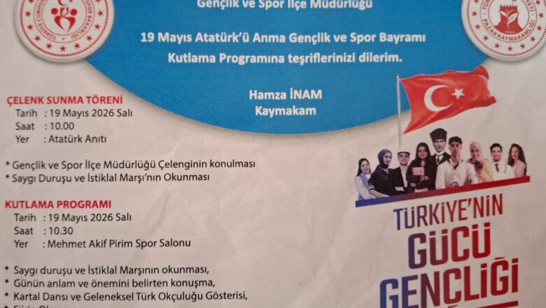  RİZE-PAZAR’DA 19 MAYIS KUTLAMA PROGRAMI BELLİ OLDU…