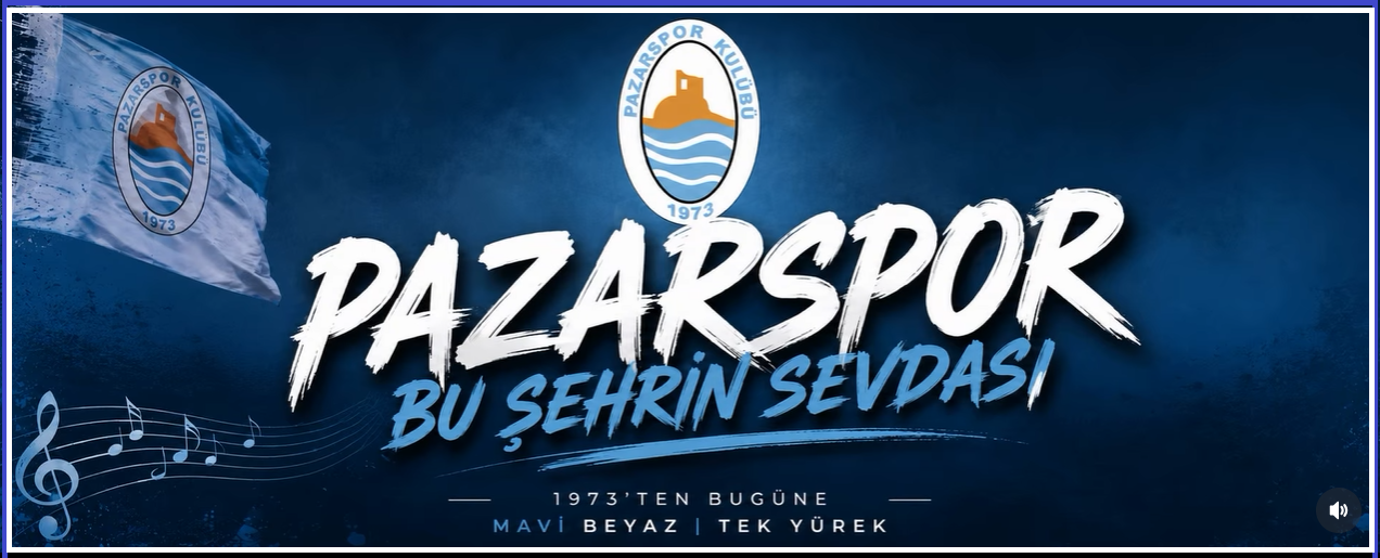 YENİ BESTELENEN  PAZARSPOR MARŞI YAYINDA...